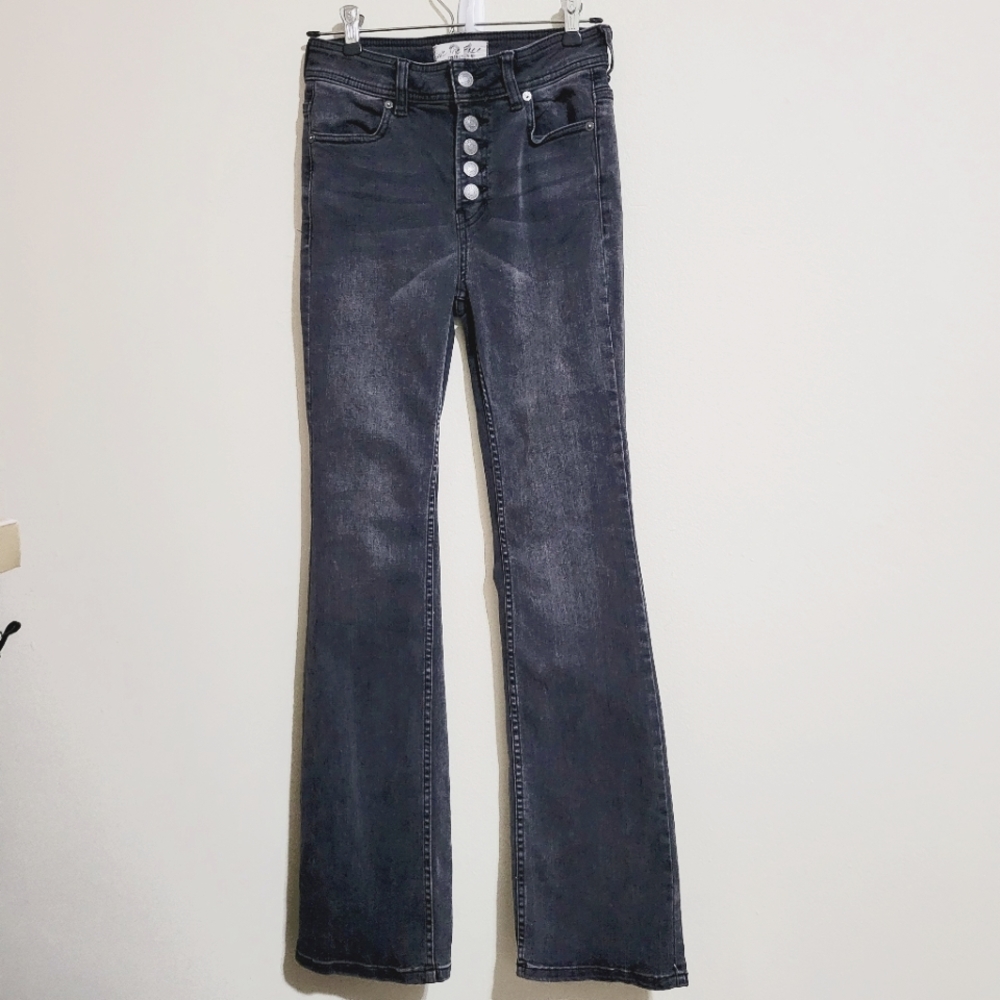 We The Free Button-up High-rise Flare Jeans 26